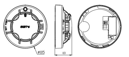 海灣JTY-GF-GSTN900-NB 獨(dú)立式光電感煙火災(zāi)探測(cè)報(bào)警器結(jié)構(gòu)示意圖